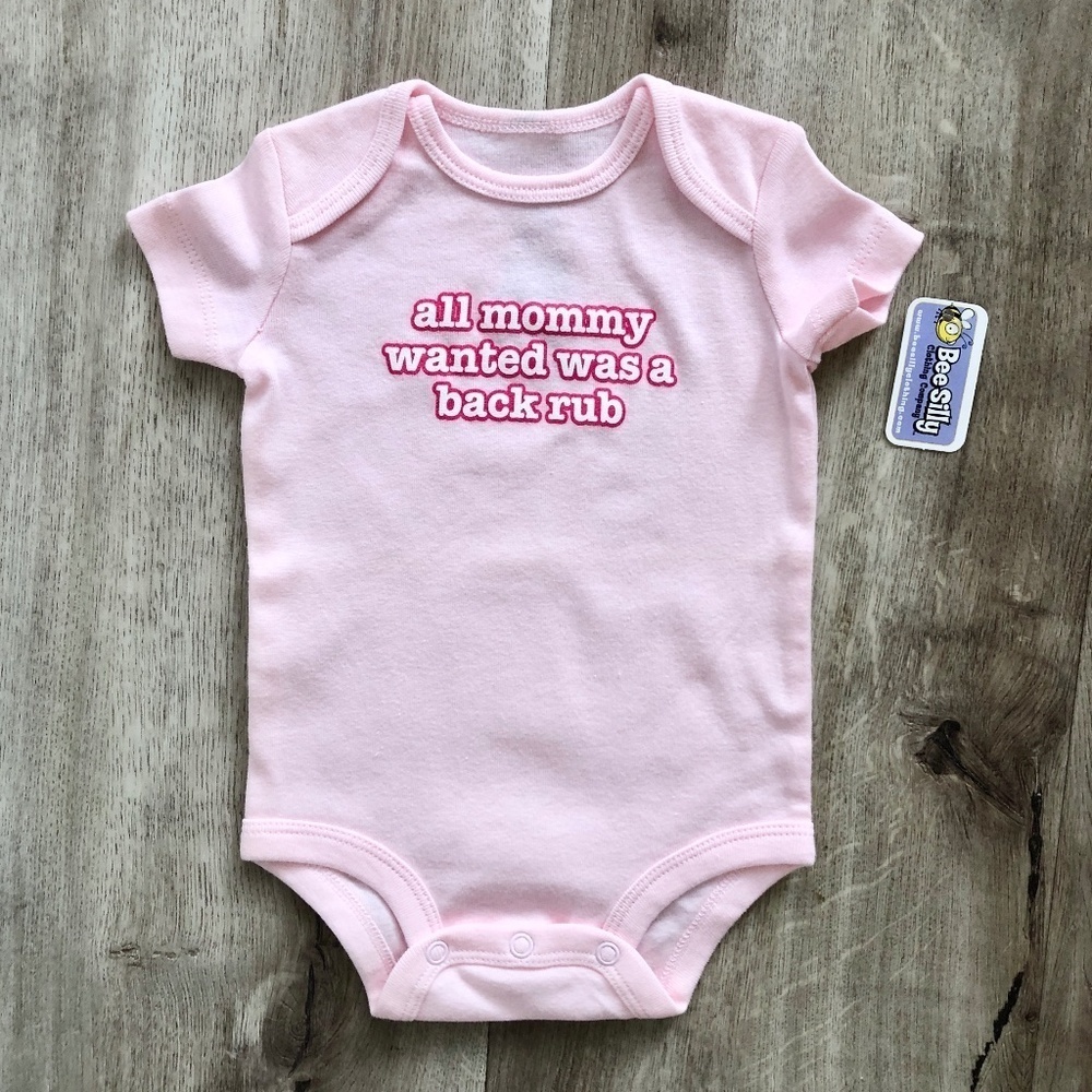 Baby, Onesie, Pink,‎ Funny, Graphic, ONESIE, Size 3-6 MTS, New With Tags
